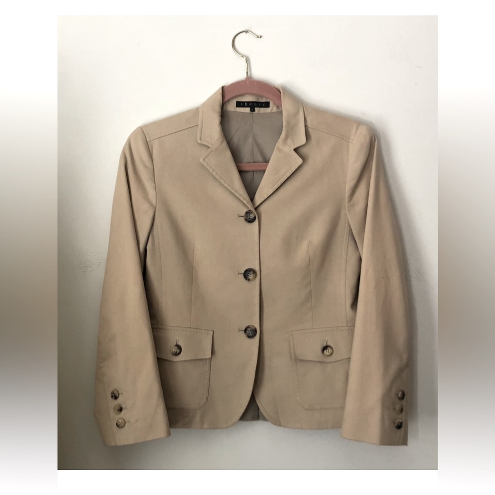 Theory tan blazer